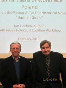 Author Tim Linehan and SJHC Chair, Harry Furman, Esq.